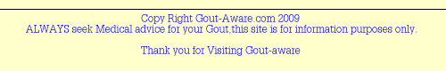 footer for Gout page